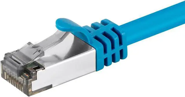 Alt view image 4 of 4 - Monoprice Cat8 26AWG S/FTP Ethernet Network Cable - 7 Feet - Blue, 2GHz, 40Gbps, 3dB Headroom, Pure Bare Copper, PVC - Entegrade Series