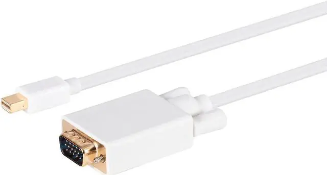 Alt view image 2 of 8 - Monoprice Video Cable - 10 Feet - White | 32AWG Mini Display Port to VGA Cable