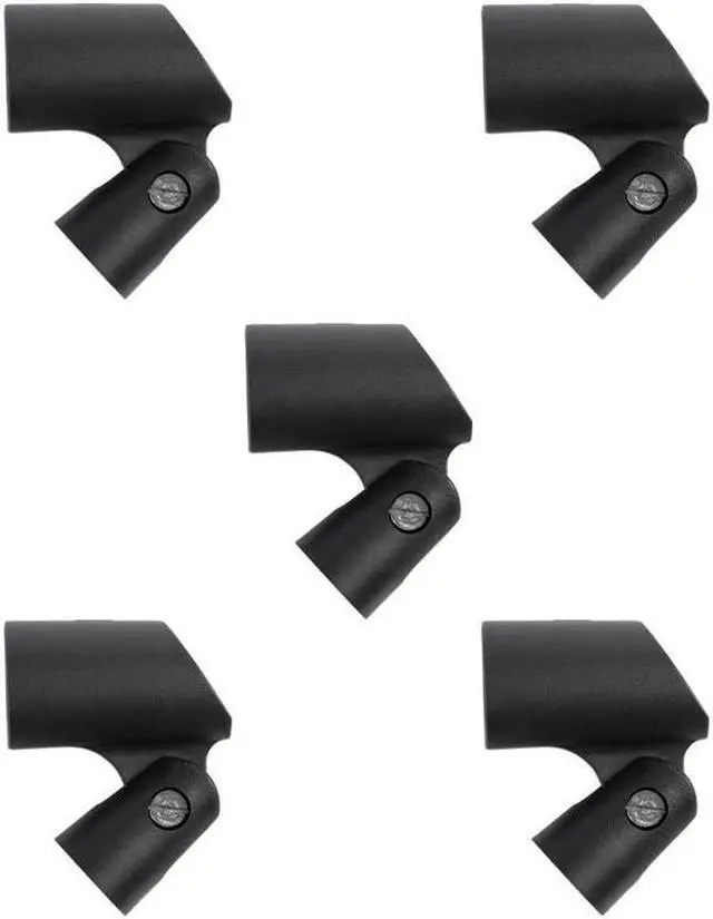 Main image of Monoprice Microphone Clip (5-Pack) With a Threaded Screw Insert, Designed to Securely Hold Handheld Microphones - Stage Right Series