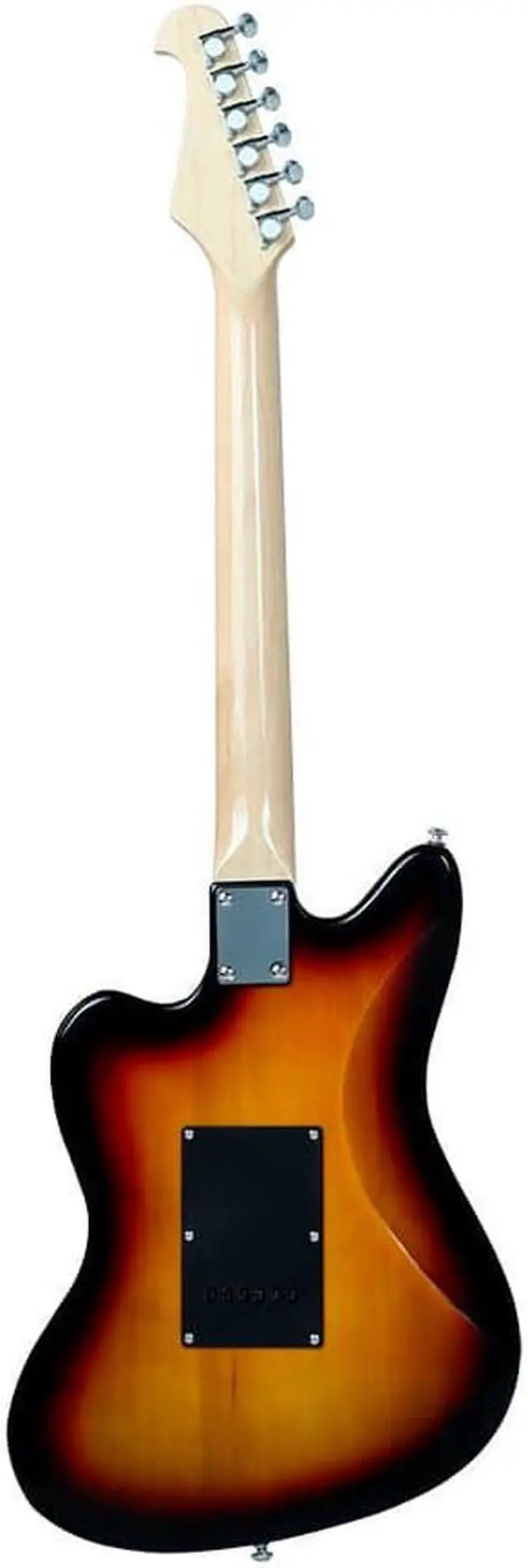 Alt view image 2 of 6 - Monoprice Offset OS20 Classic Electric Guitar - Sunburst, With Gig Bag, Two Single Coils and a Humbucker - Indio Guitars