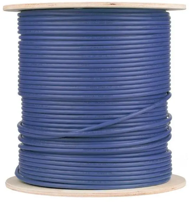 Alt view image 2 of 14 - Monoprice Cat6A Ethernet Bulk Cable - 500 Feet - Blue, Solid - 550MHz, F/UTP, -CMR, Riser Rated - Pure Bare Copper Wire, -10G, 23AWG - RoHS (UL) (TAA)  13072