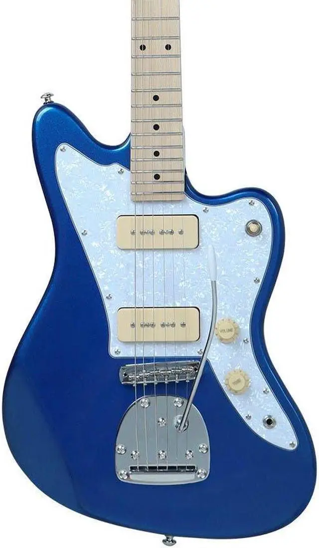 Alt view image 4 of 6 - Monoprice Offset OS40 DLX Plus Alder Electric Guitar with Gig Bag, Alder Body, Soapbar Pickups, Maple Neck - Indio Series