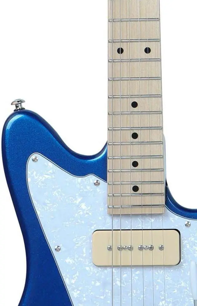 Alt view image 5 of 6 - Monoprice Offset OS40 DLX Plus Alder Electric Guitar with Gig Bag, Alder Body, Soapbar Pickups, Maple Neck - Indio Series