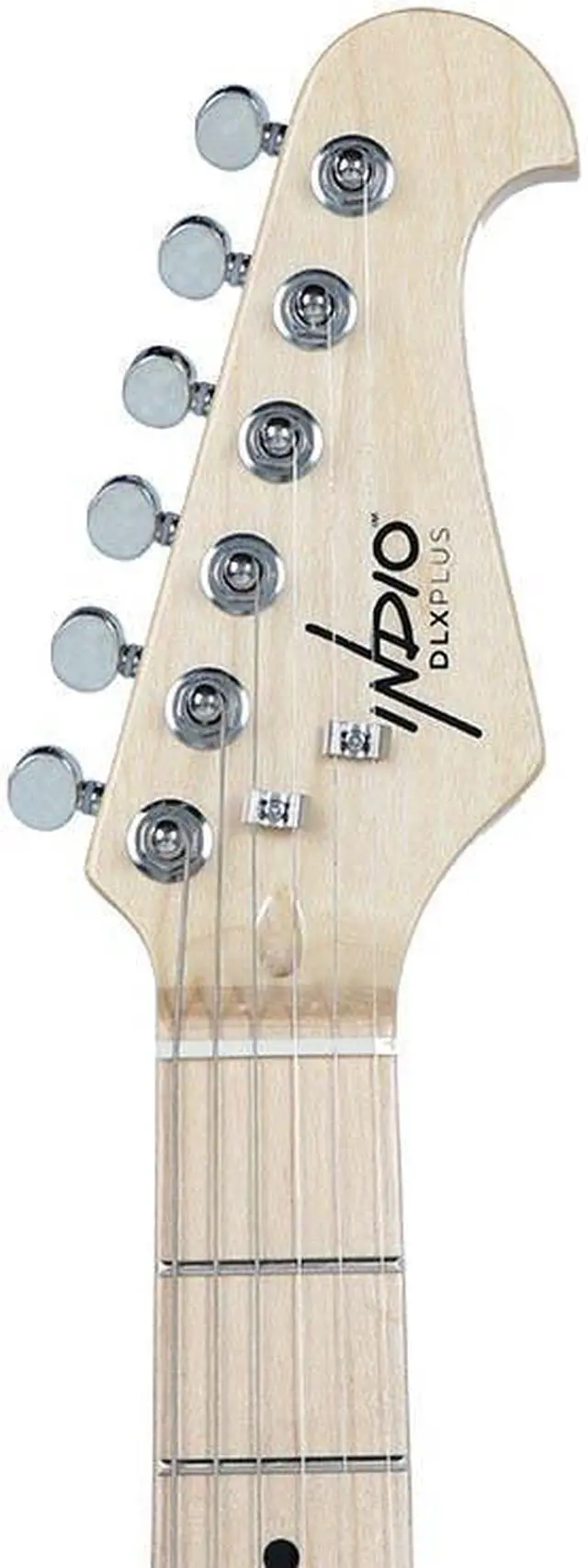 Alt view image 6 of 6 - Monoprice Offset OS40 DLX Plus Alder Electric Guitar with Gig Bag, Alder Body, Soapbar Pickups, Maple Neck - Indio Series