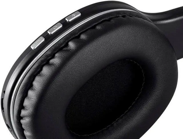 Alt view image 5 of 7 - Monoprice BT-205 Bluetooth 5.0 Over Ear Headphone, Built-in Microphone, 8Hrs Playtime, Lightweight, Foldable, 40mm Drivers, For Home, Work and Travel