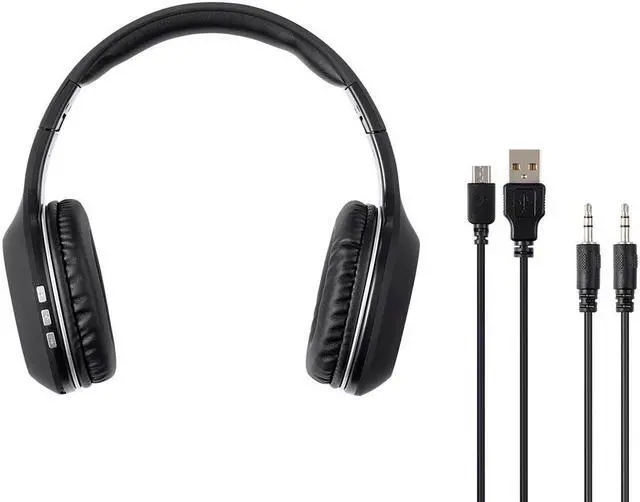 Alt view image 6 of 7 - Monoprice BT-205 Bluetooth 5.0 Over Ear Headphone, Built-in Microphone, 8Hrs Playtime, Lightweight, Foldable, 40mm Drivers, For Home, Work and Travel