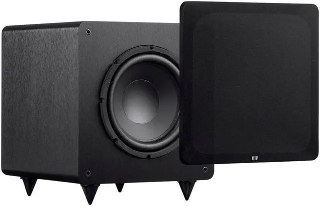 Alt view image 6 of 6 - Monoprice SW-10 150 Watt RMS (300 Watt Peak) Powered Subwoofer 10in, Ported Design, Variable Phase Control, Variable Low Pass Filter, For Home Theater