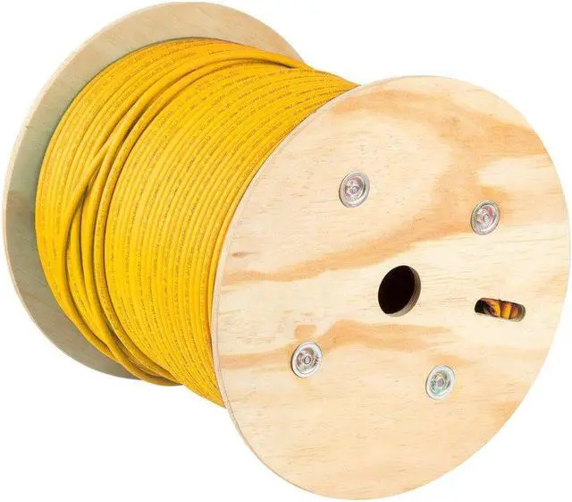 Alt view image 4 of 6 - Monoprice Cat6A Ethernet Bulk Cable - 500ft - Yellow, Solid, 550Mhz, F/UTP, CMR, Riser Rated, Pure Bare Copper Wire, 10G, 23AWG, No Logo (UL) (TAA)