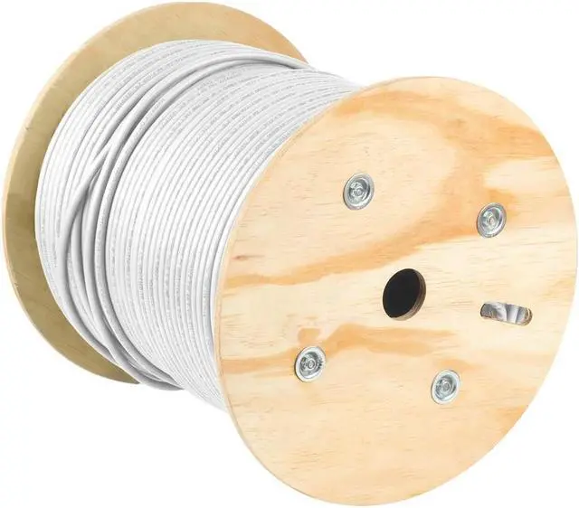 Alt view image 4 of 7 - Monoprice Cat6A Ethernet Bulk Cable - 500 Feet - White, Solid, 550Mhz, F/UTP, CMR, Riser Rated, Pure Bare Copper Wire, 10G, 23AWG, No Logo (UL) (TAA)