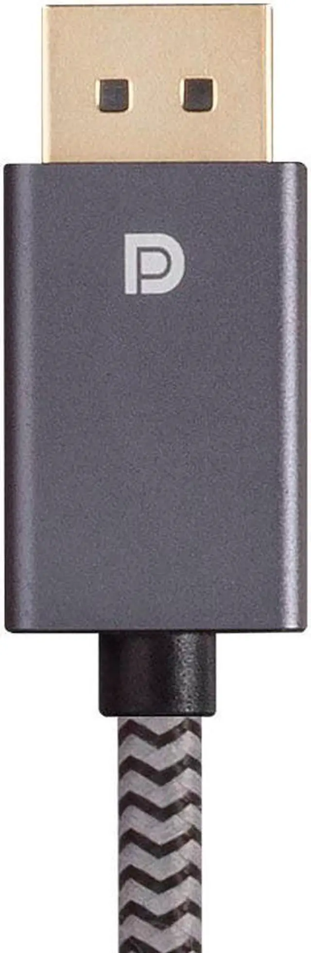 Alt view image 4 of 4 - Monoprice DisplayPort 1.4 EasyPlug Nylon Braided Cable - 10 Feet Gray (10 Pack) 8K@60Hz, HDR Support, Up to 32.4 Gbps, For Laptop PC TV Gaming Monitor