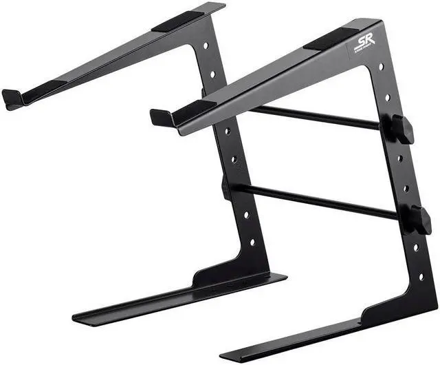 Main image of Monoprice DJ Laptop Stand with Adjustable Height - Portable Laptop Holder, 8.0 lbs Weight Capacity, Ideal for DJs and Musicians - Stage Right Series