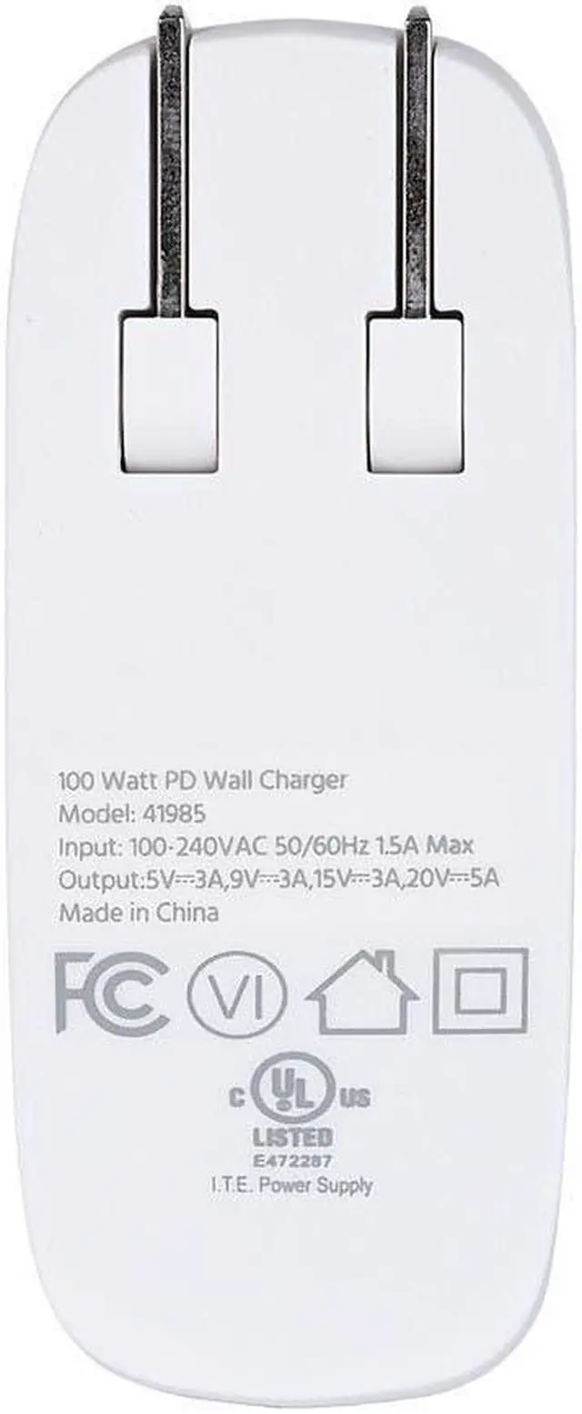 Alt view image 6 of 7 - Monoprice USB-C Charger, 100W 1-Port PD GaN Technology Wall Charger for MacBook Pro/Air, iPad Pro, iPhone 12/11/Pro/Max/XR/XS/X, Pixel, Galaxy & More