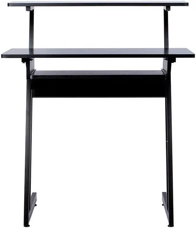 Alt view image 2 of 6 - Monoprice Recording Studio Desk with Raised Platform and Keyboard Tray, Studio Workstation, Stable & Lightweight, For Home Studio - Stage Right Series