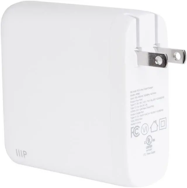Alt view image 2 of 7 - Monoprice USB-C Charger, 100W 4-Port PD GaN Technology Wall Charger for MacBook Pro/Air, iPad Pro, iPhone 12/11/Pro/Max/XR/XS/X, Pixel, Galaxy & More