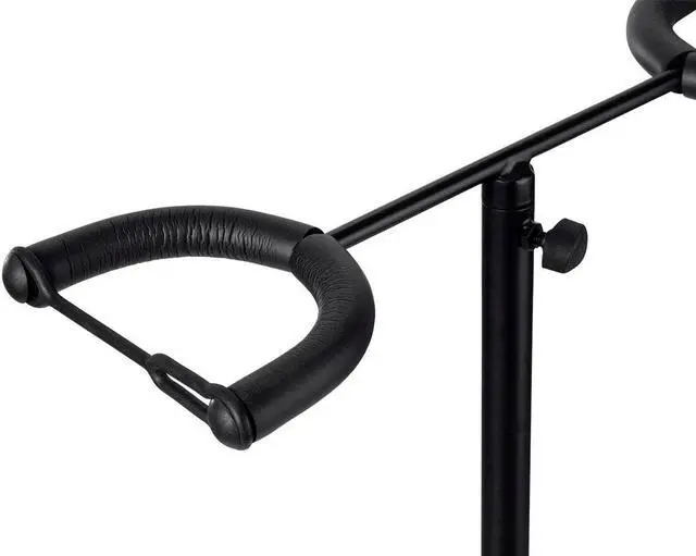 Alt view image 4 of 6 - Monoprice Double Guitar Stand, Height Adjustable, Holds Two Guitar, Guitar Rack, Ideal For both Electric and Acoustic Guitars - Stage Right Series