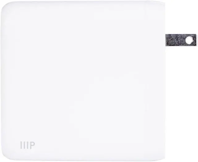 Alt view image 3 of 7 - Monoprice USB-C Charger, 100W 1-Port PD GaN Technology Wall Charger for MacBook Pro/Air, iPad Pro, iPhone 12/11/Pro/Max/XR/XS/X, Pixel, Galaxy & More