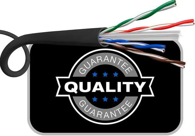 Alt view image 9 of 9 - Monoprice Cat6 Ethernet Bulk Cable - Network Internet Cord - Solid, 500Mhz, UTP, CMR, Riser Rated,  Pure Bare Copper Wire, 23AWG, 1000ft, Black