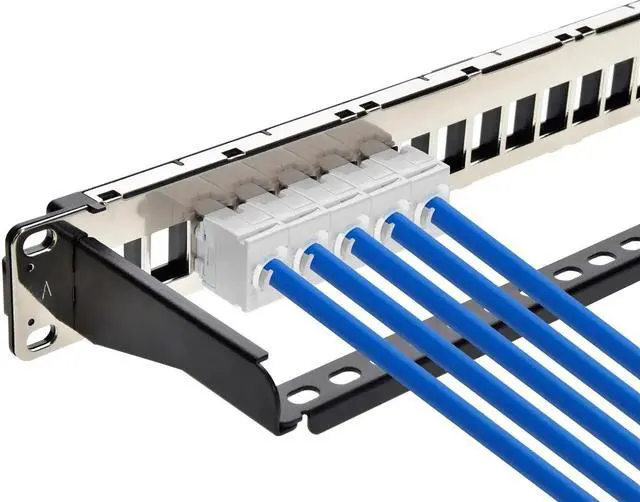 Alt view image 5 of 6 - Monoprice Cat6A RJ45 Toolless 180-Degree Keystone Jack for 22-24AWG Solid Wire, White