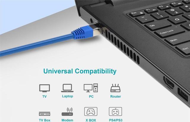 Alt view image 11 of 11 - Monoprice Cat6A Ethernet Patch Cable - 25 Feet - Blue | Network Internet Cord - Zeroboot, RJ45, Stranded, 550Mhz, STP, Pure Bare Copper Wire, 10G, 26AWG - Entegrade Series