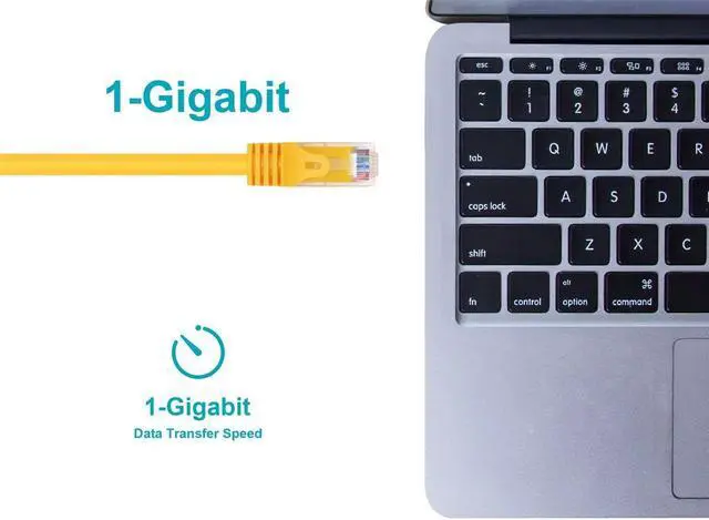 Alt view image 7 of 8 - Monoprice Cat6 Ethernet Patch Cable - 20 Feet - Yellow | Network Internet Cord - Snagless RJ45, Stranded, 550Mhz, UTP, Pure Bare Copper Wire, 24AWG - Flexboot Series