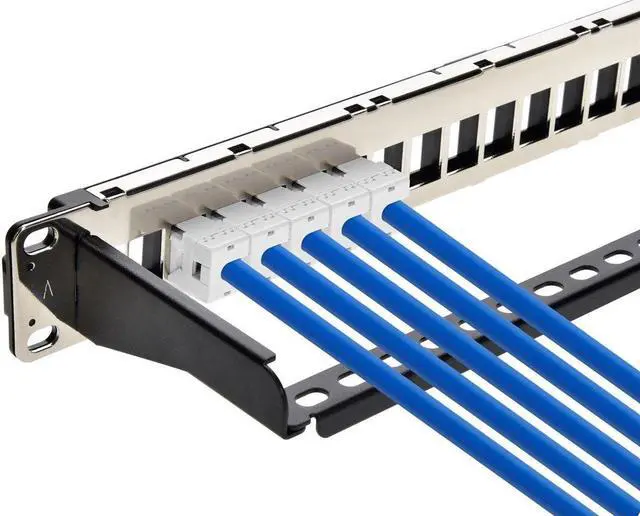 Alt view image 6 of 6 - Monoprice Cat6 RJ45 180-Degree Dual IDC Keystone for 22-24AWG Solid Wire, White
