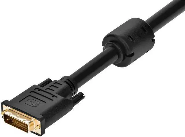 Alt view image 9 of 13 - Monoprice 25ft 24AWG CL2 Dual Link DVI-D Cable - Black