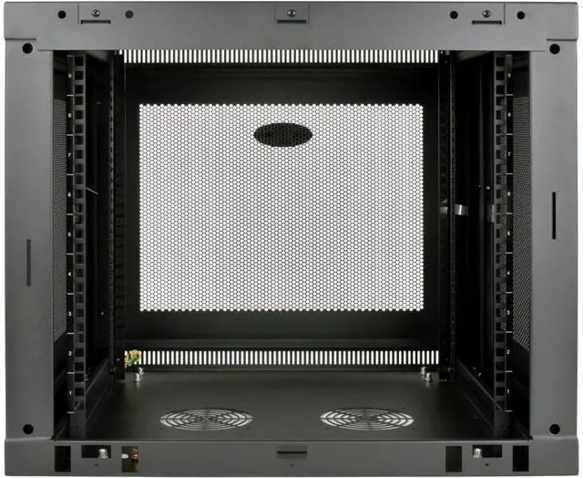 Alt view image 20 of 20 - Tripp Lite 9U Wall Mount Rack Enclosure Server Cabinet Low Profile Deep