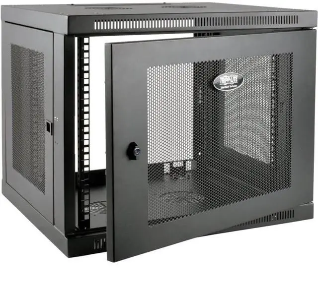 Alt view image 18 of 20 - Tripp Lite 9U Wall Mount Rack Enclosure Server Cabinet Low Profile Deep