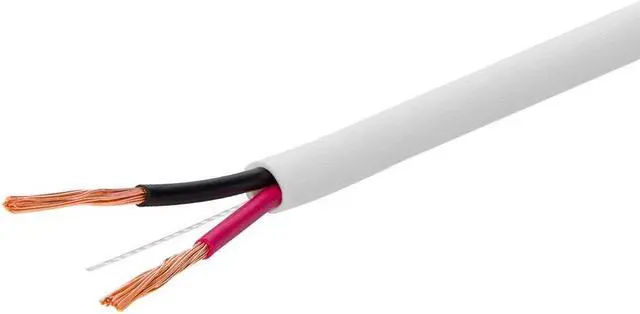 Alt view image 5 of 16 - Monoprice Speaker Wire, CL2 Rated, 2-Conductor, 16AWG, 1000ft, White