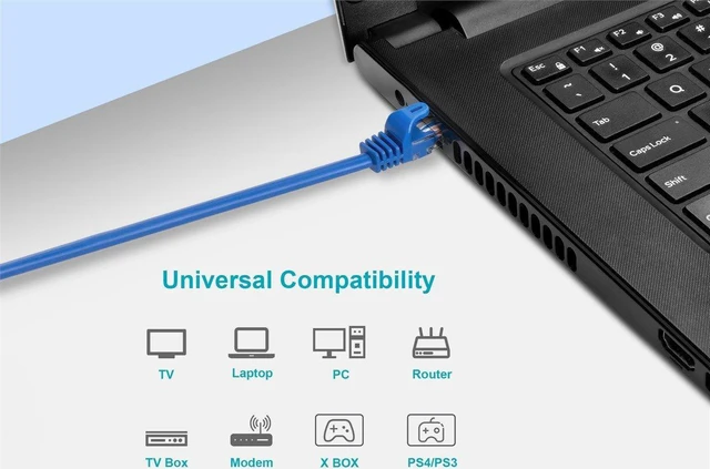 Alt view image 9 of 9 - Monoprice Cat6 Ethernet Patch Cable - 25 feet - Blue | Snagless, RJ45, 550Mhz, UTP, CMP, Plenum, Pure Bare Copper Wire, 23AWG - Entegrade Series