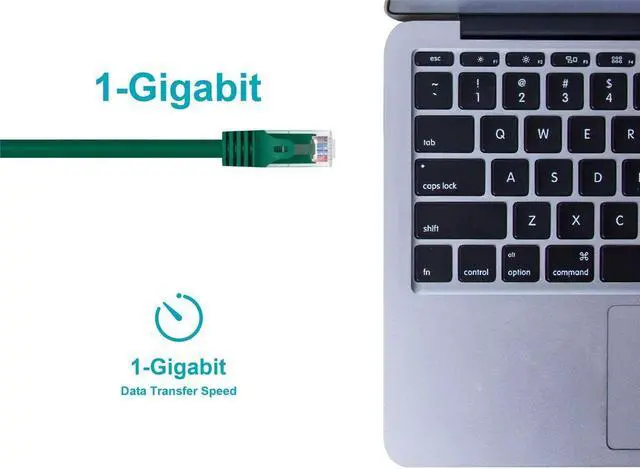 Alt view image 9 of 10 - Monoprice Cat6 Ethernet Patch Cable - 100 Feet - Green | Network Internet Cord - RJ45, Stranded, 550Mhz, UTP, Pure Bare Copper Wire, 24AWG - Flexboot Series
