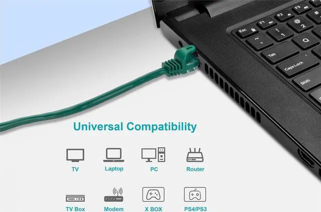Alt view image 10 of 10 - Monoprice Cat6 Ethernet Patch Cable - 100 Feet - Green | Network Internet Cord - RJ45, Stranded, 550Mhz, UTP, Pure Bare Copper Wire, 24AWG - Flexboot Series