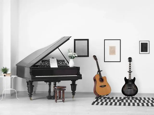 Alt view image 9 of 9 - Monoprice Classic Single Guitar Stand - Black | 25 - 29 Inch Adjustable Neck, 20.5 Inch Base Span Compatible With All Standard Sized Guitars