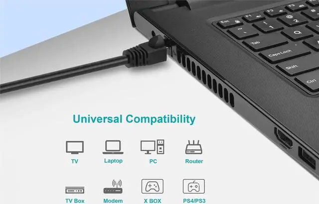 Alt view image 7 of 7 - Monoprice Cat6A Ethernet Patch Cable - 25 Feet - Black | Network Internet Cord - RJ45, 550Mhz, STP, Pure Bare Copper Wire, 10G, 26AWG