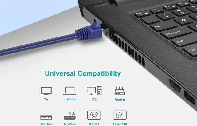 Alt view image 7 of 12 - Monoprice Cat6A Ethernet Patch Cable - 10 Feet - Purple | Network Internet Cord - RJ45, 550Mhz, STP, Pure Bare Copper Wire, 10G, 26AWG