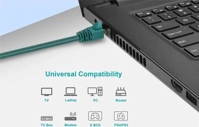 Alt view image 8 of 8 - Monoprice Cat6A Ethernet Patch Cable - 14 Feet - Green | Network Internet Cord - RJ45, 550Mhz, STP, Pure Bare Copper Wire, 10G, 26AWG