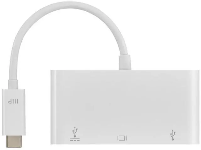 Alt view image 10 of 13 - Monoprice USB-C VGA Multiport Adapter - White, With USB 3.0 Connectivity & Mirror Display Resolutions Up To 1080p @ 60hz - Select Series