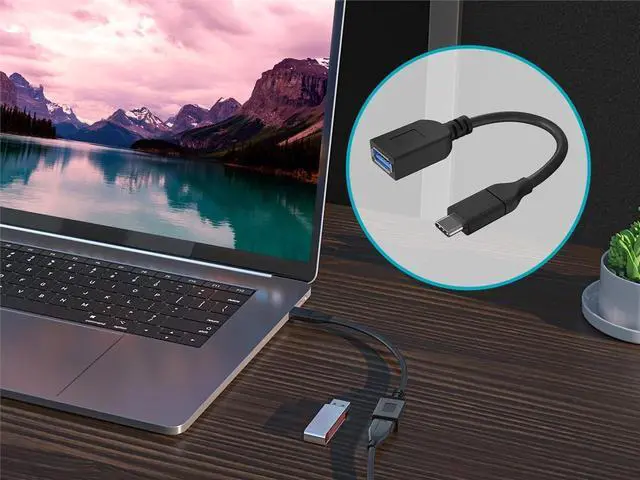 Alt view image 9 of 9 - Monoprice USB C to USB A Female 3.1 Gen 1 Extension Cable - 0.5 Feet - Black | Fast Charging, 5Gbps, 3A, 30AWG, Type C - Essentials Series
