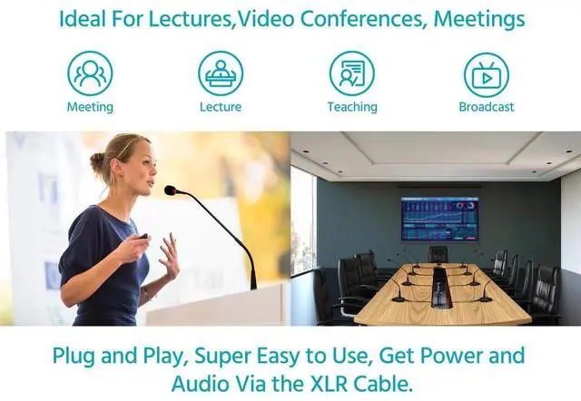 Alt view image 6 of 6 - Stage Right by Monoprice Professional Conferencing Supercardioid Condenser Microphone
