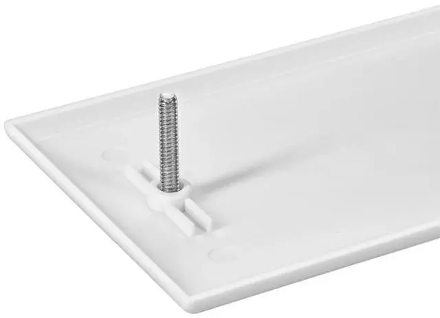 Alt view image 5 of 9 - Monoprice 1-Gang Blank Wall Plate - White  for Home ,Office, Personal Install