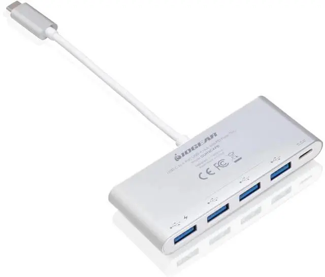 Alt view image 2 of 4 - IOGEAR 4PORT USB-C TO USB-A HUB WITH POWER DELIVERY