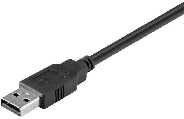 Alt view image 4 of 5 - Monoprice USB 2.0 Cable - 4.5 Feet - Black | USB Type-A Male to USB Micro Type-B Male 30/20 AWG Fast Charge / Security Cable