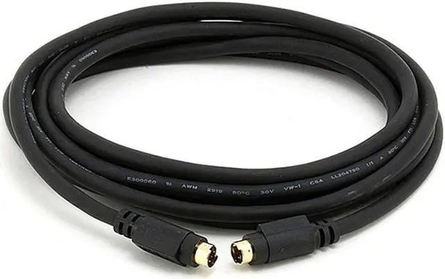 Main image of 12FT S-VIDEO CABLE DVD DSS SVHS CABLE SVIDEO M/M (24K Gold Plated)