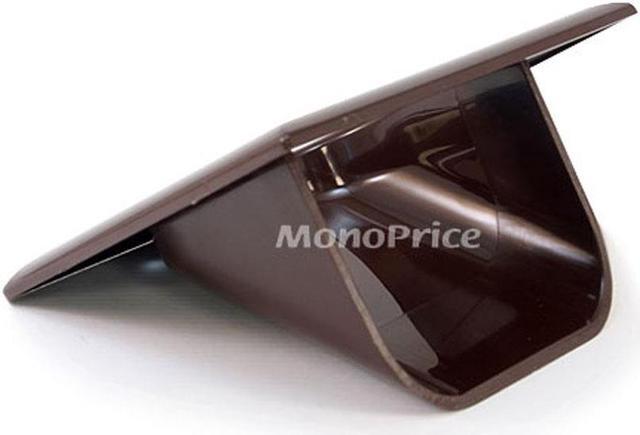 Alt view image 5 of 7 - 2-Gang Recessed Low Voltage Cable Wall Plate - Brown