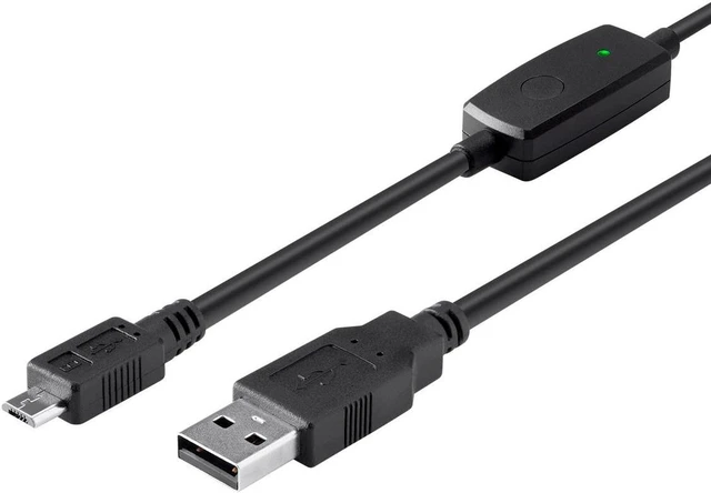 Alt view image 2 of 5 - USB 2.0 to Micro B Sync & Fast Charge Cable with Data Transfer Protection On/Off Switch – 30/20 AWG 4.5ft