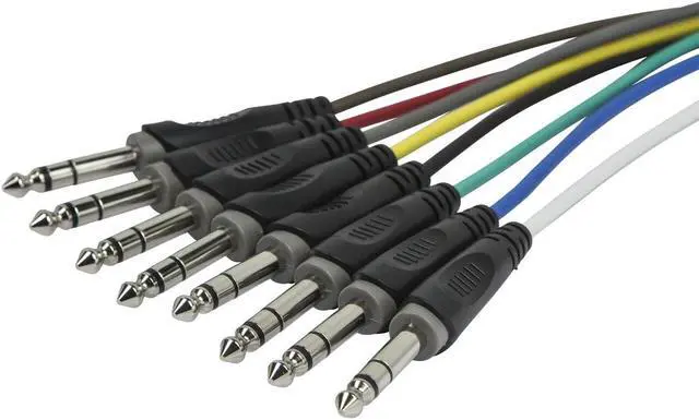 Alt view image 4 of 12 - Monoprice 8-Channel 1/4 Inch TS Male to 1/4 Inch TS Male Snake 26AWG Cable C/d - 6 Feet With 8 Balanced Mono / Unbalanced Stereo Lines