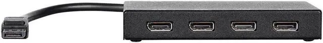 Alt view image 3 of 7 - Monoprice 4-Port DisplayPort 1.2 to DisplayPort Multi-Stream Transport (MST) Hub, DP to DP, Ideal For Digital Signage, Large Video Displays In Schools
