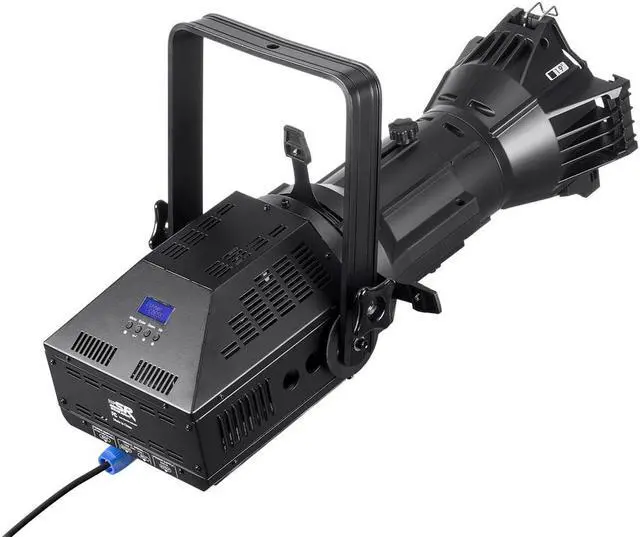 Alt view image 4 of 6 - Monoprice COB LED Ellipsoidal - White | 3200K  19 Degree With Gobo Holder, 200W, 3-channel DMX control