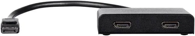 Alt view image 3 of 18 - Monoprice 2-Port DisplayPort 1.2 to DisplayPort Multi-Stream Transport (MST) Hub, DP to DP, Ideal For Digital Signage, Large Video Displays In Schools