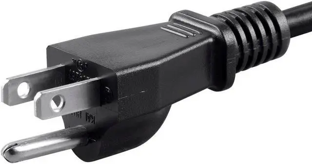 Alt view image 3 of 7 - Monoprice 8ft 16AWG Power Cord Cable with 3 Conductor PC Power Connector Socket  13A (NEMA 5-15P to IEC 60320 C13)